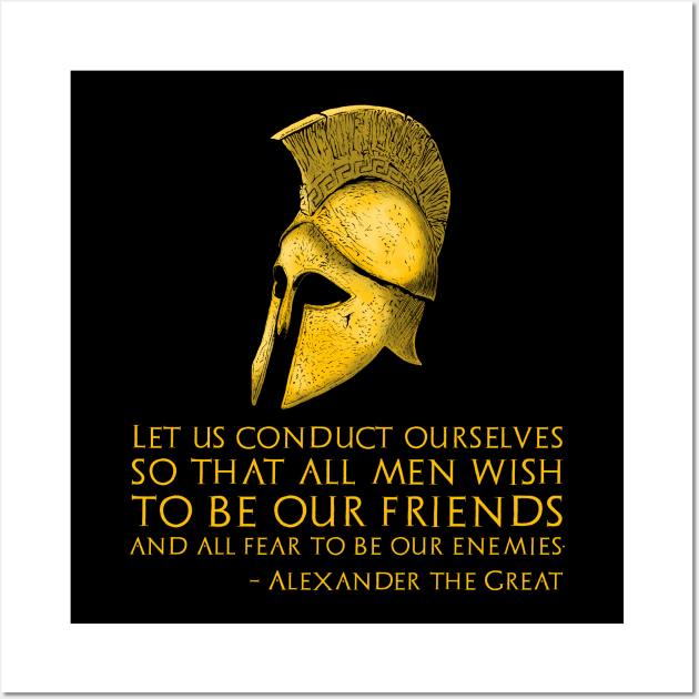 Motivational Alexander The Great Quote - Military History Wall Art by Styr Designs